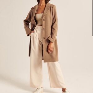 Abercrombie wool dad coat